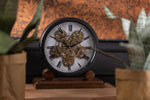 Clock on Foot Mdf Antique Gold/Black