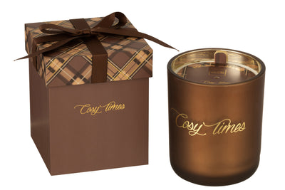 Scented candle Cosy Moments Floral Mist Glass Brown Large-70H
