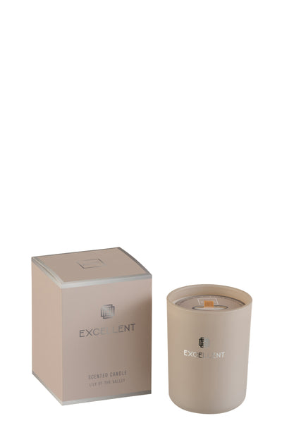 Scented Candle Excellent Glass Beige Small-50U