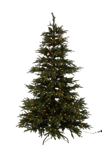 Christmas tree+LED lights extra plastic Green 